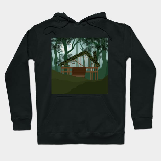 CABIN IN THE WOODS Hoodie by ulricartistic